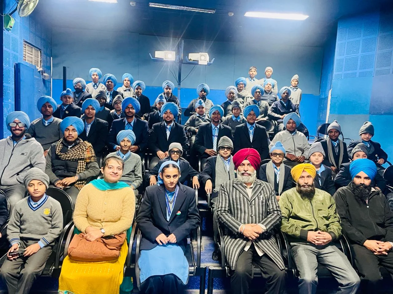 Dedicated Teachers and Students Celebrating Academic Honors at Sri Guru Harkrishan Khalsa High School